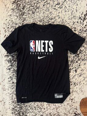 Nike NBA Brooklyn Nets Dri-FIT Tee Mens Small Black